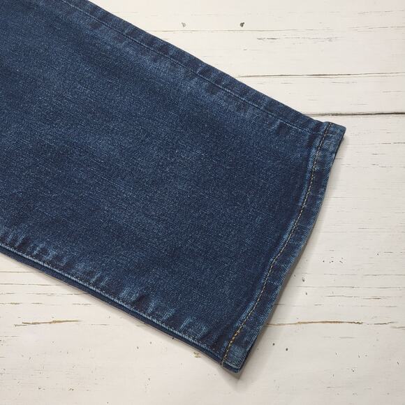 J. Crew 03 Slim Straight Crop Jeans Dark Wash Mid Rise Super Stretch Sculpted 27 - Picture 9 of 11